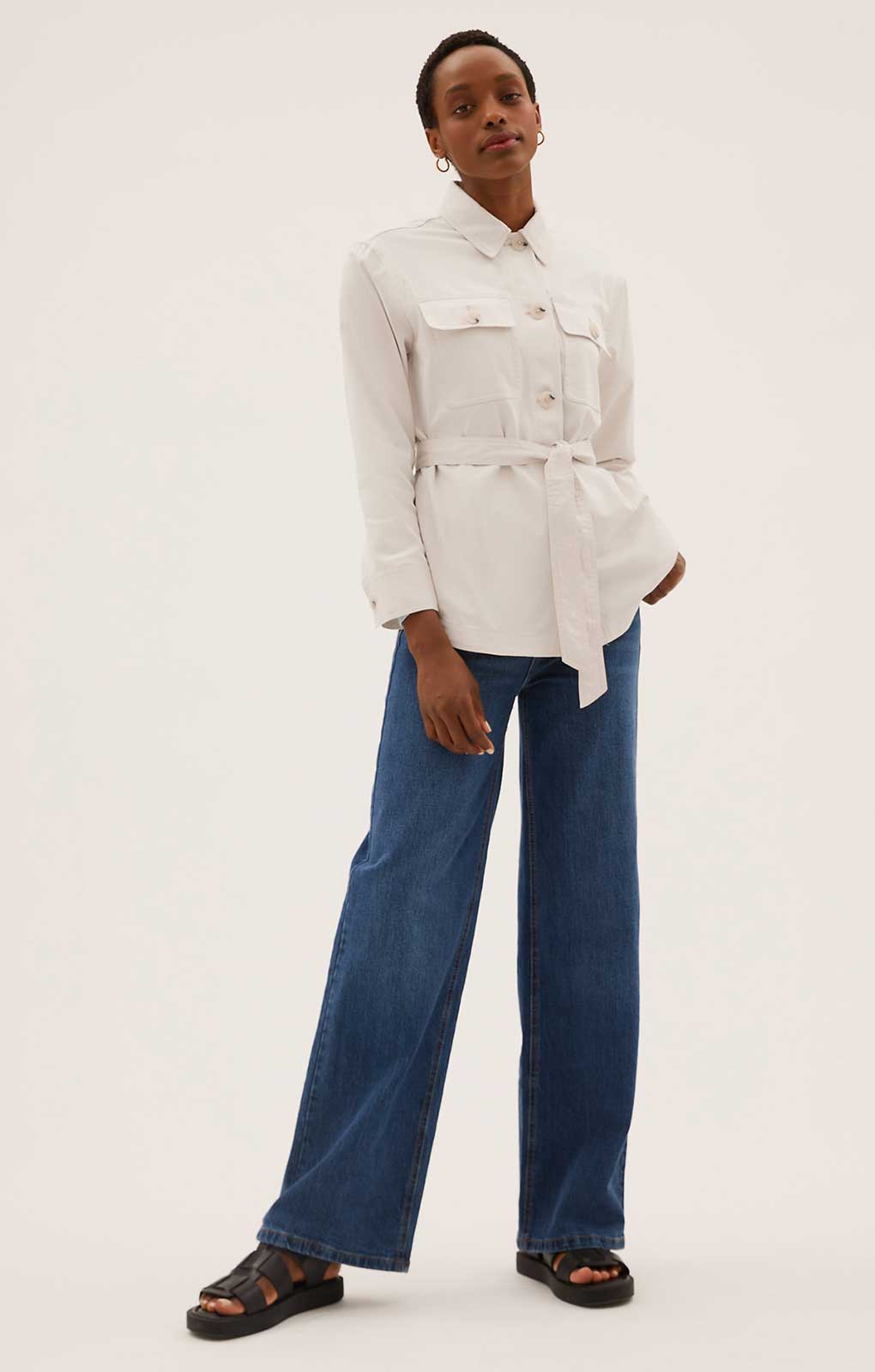 M&S Cotton Utility Shacket