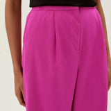 M&S Pink Washed Satin Relaxed Jacket & Trouser