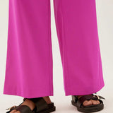 M&S Pink Washed Satin Relaxed Jacket & Trouser