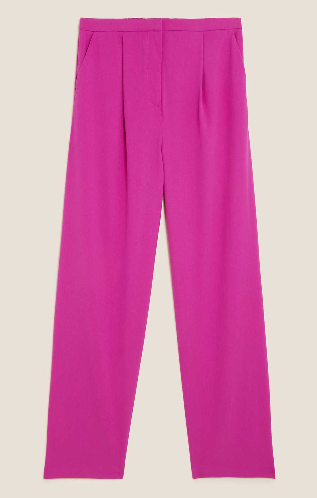 M&S Pink Washed Satin Relaxed Jacket & Trouser