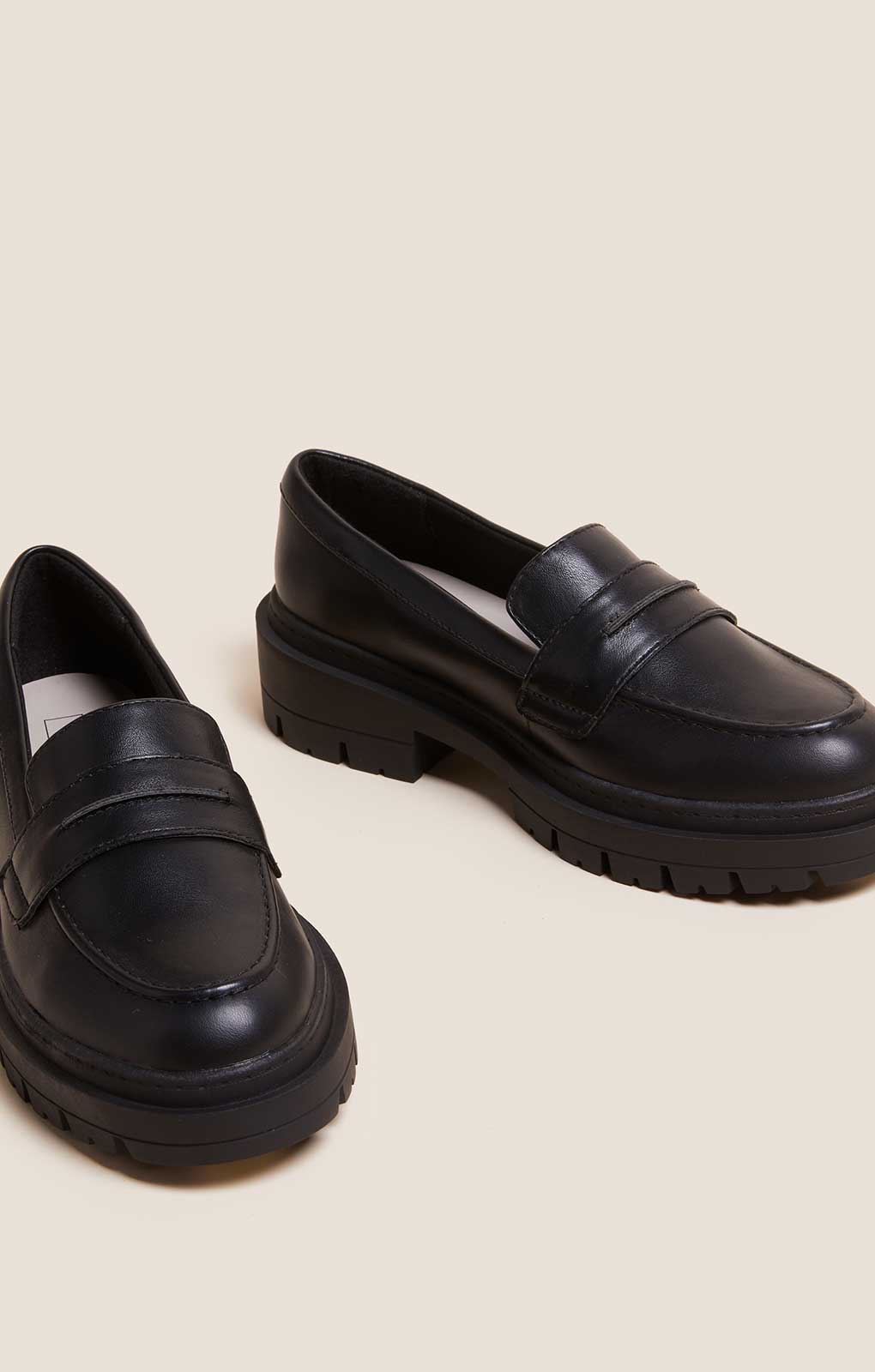 M&S Wide Fit Slip On Flatform Loafers product image