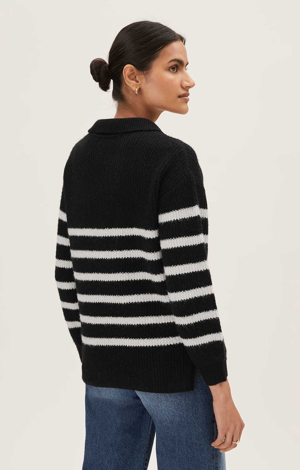 M&S Striped Collared Jumper