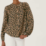 M&S Printed Round Neck Long Sleeve Blouse product image