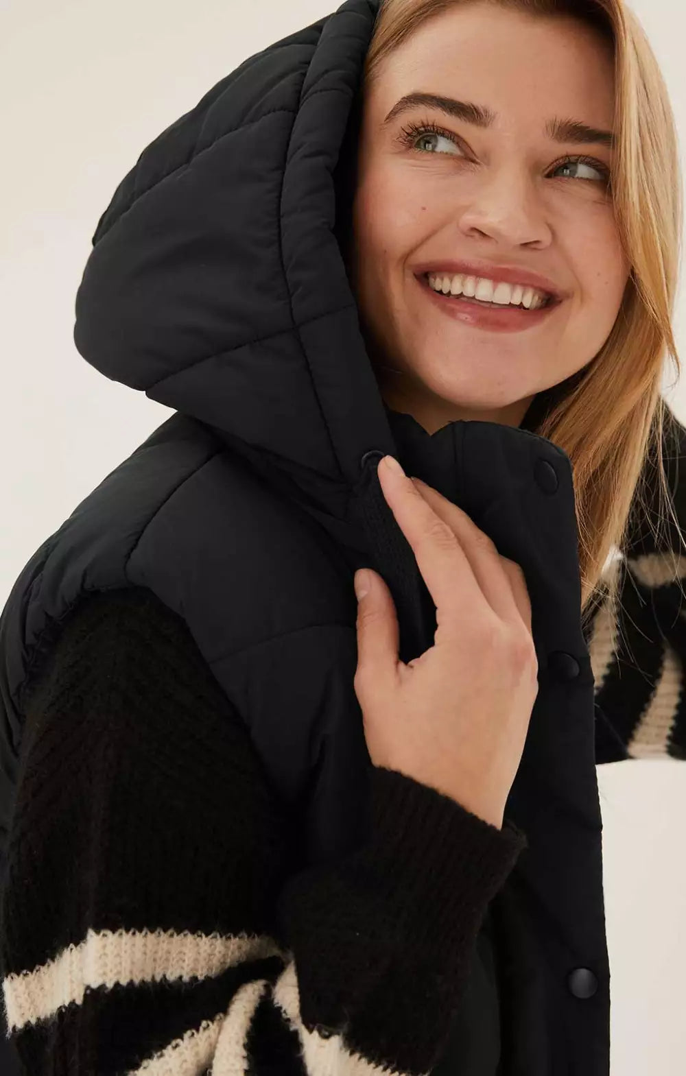 M&S Black Recycled Thermowarmth Longline Gilet product image