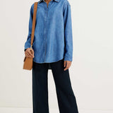 M&S Pure Tencel Denim Collared Shirt