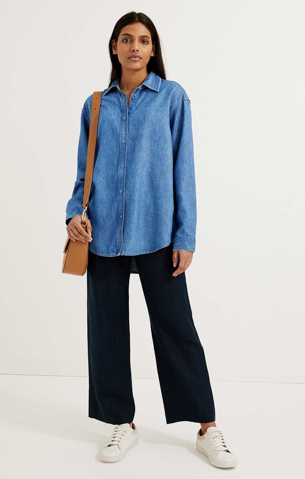 M&S Pure Tencel Denim Collared Shirt