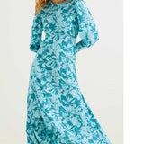 M&S Autograph Floral Empire Line Midi Shift Dress