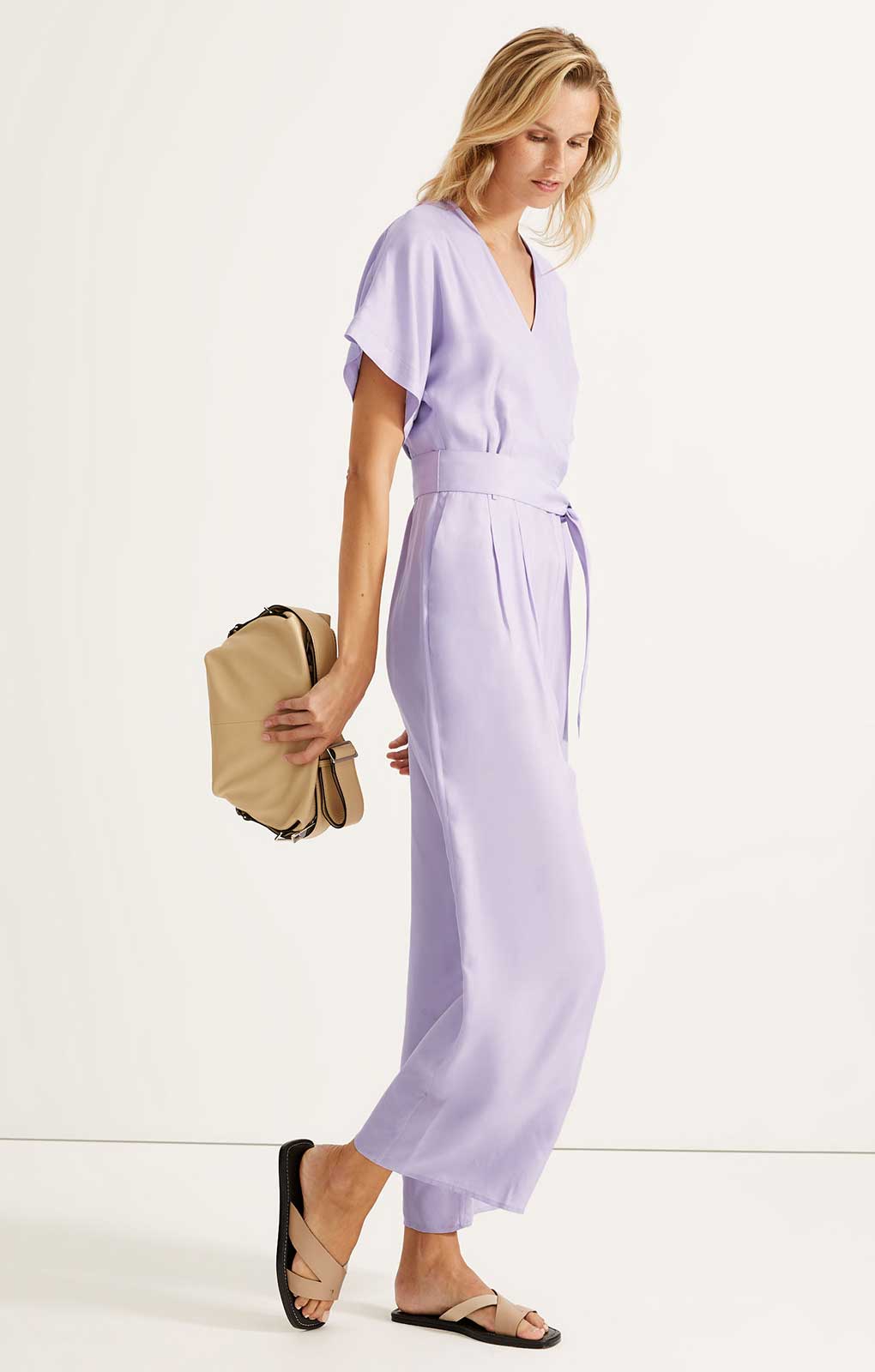 M&S Autograph Wide Leg Kimono Jumpsuit