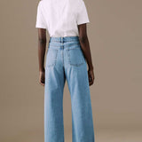 M&S Light Indigo High Waisted Straight Leg Jeans product image