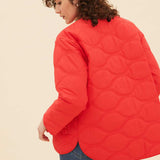 M&S Tomato Padded Collarless Puffer Jacket