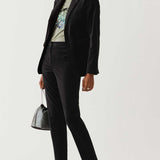 M&S Cotton Velvet Suit in Charcoal