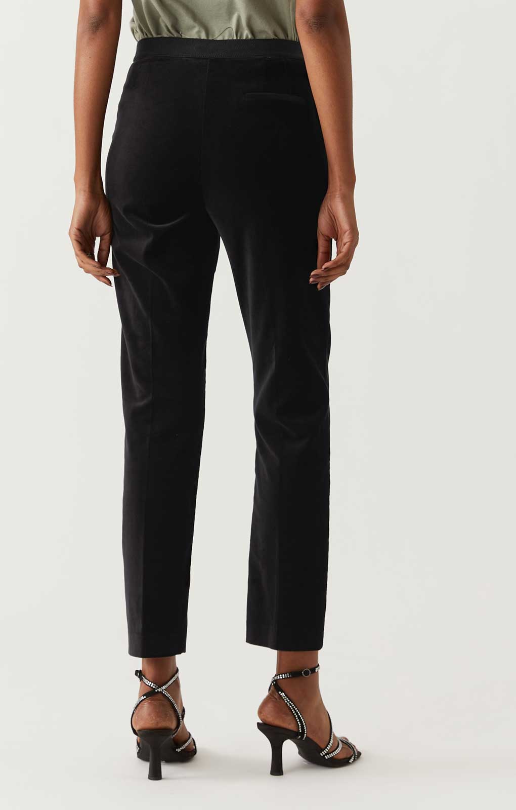 M&S Cotton Velvet Suit in Charcoal