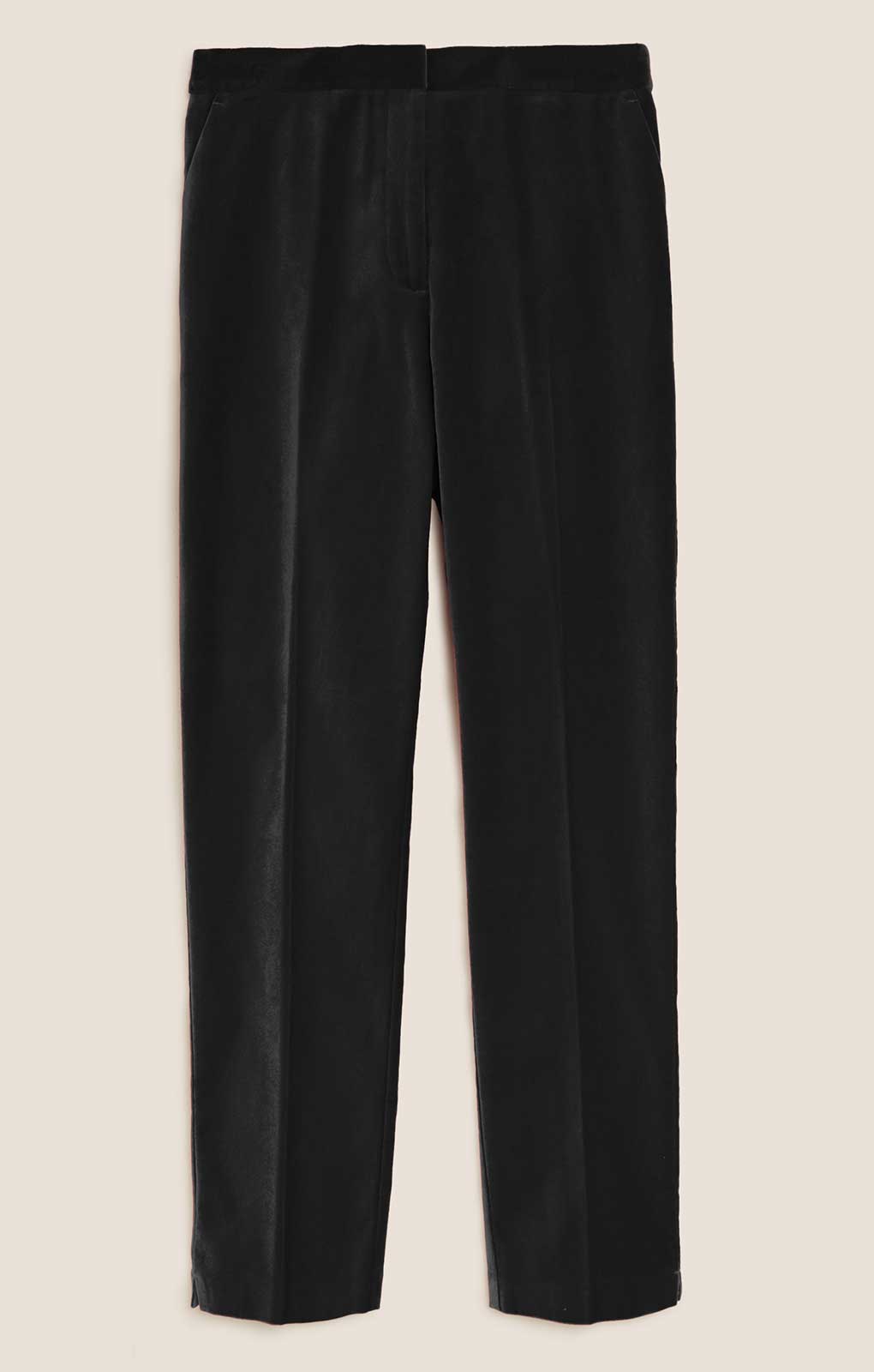 M&S Cotton Velvet Suit in Charcoal