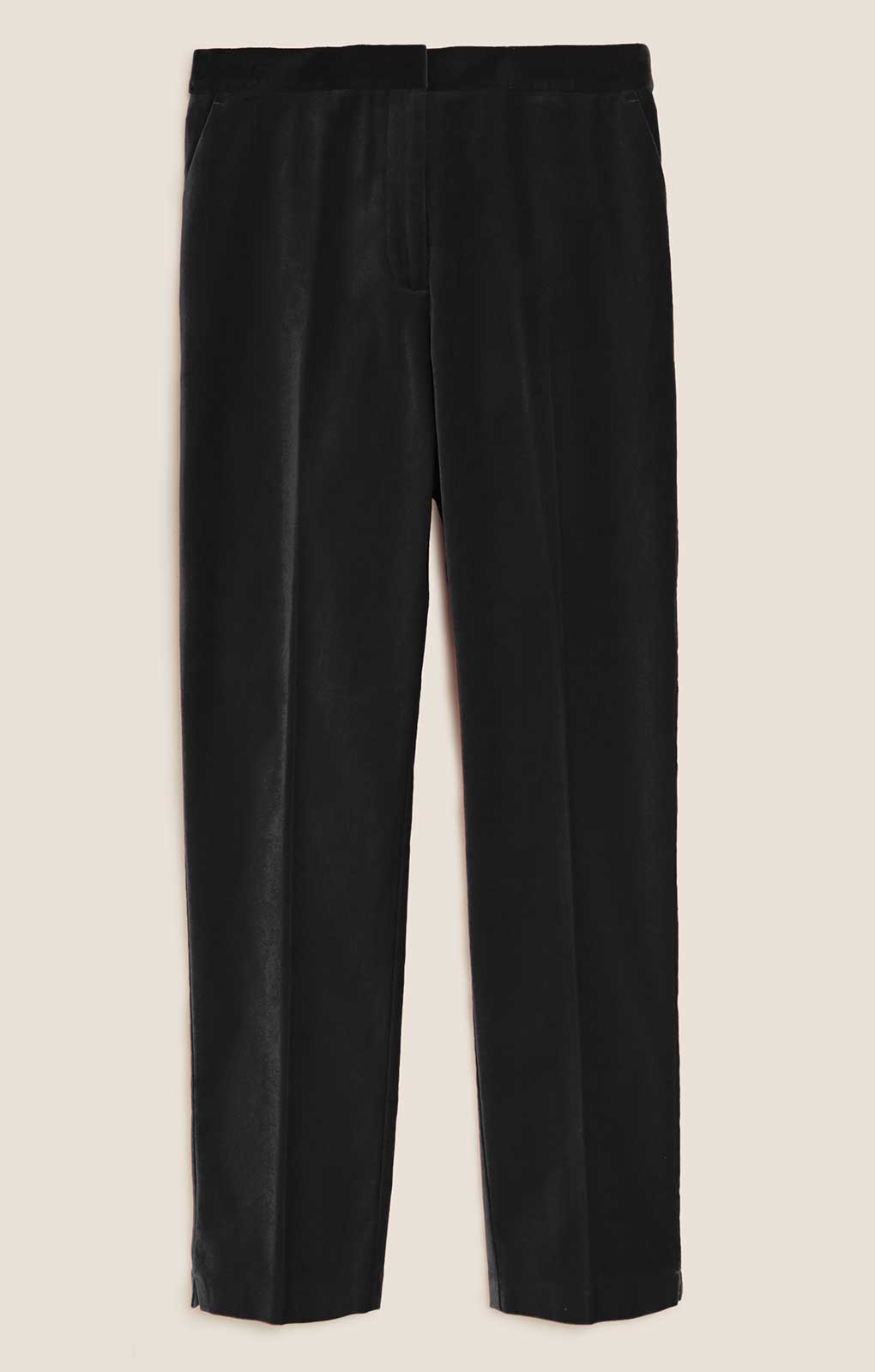 M&S Cotton Velvet Suit in Charcoal product image