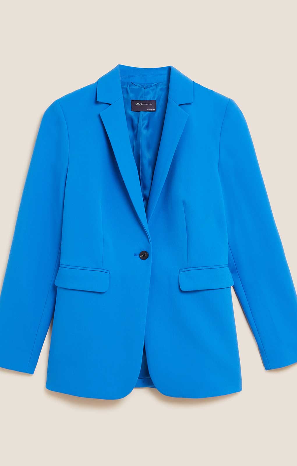 M&S Ultimate Blue Straight Leg Trouser Suit