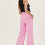 M&S Soft Magenta Crepe Wide Leg Trousers product image