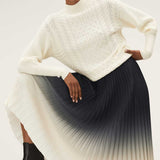 M&S Ombre Pleated Midaxi Skirt product image