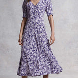 M&S X Ghost Ditsy Button Detail Dress product image