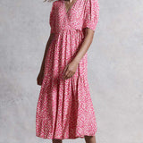 M&S X GHOST Ditsy Smocked Midi Dress