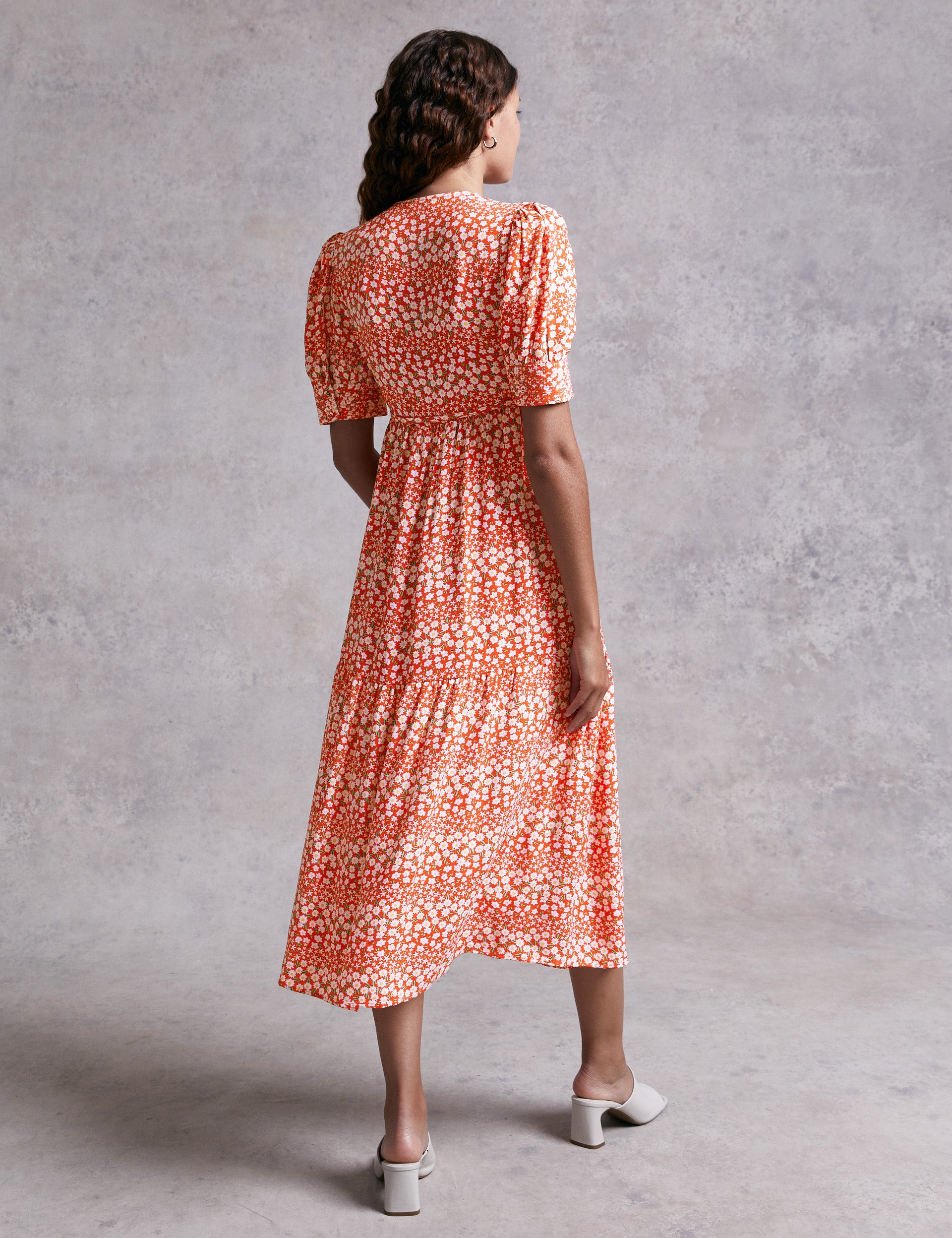 M&S X Ghost Ditsy Floral Wrap Midi Dress product image