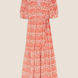 M&S X Ghost Ditsy Floral Wrap Midi Dress