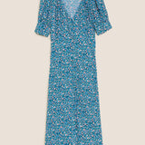 M&S X Ghost Ditsy Floral Button Through Midi Dress product image