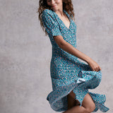 M&S X Ghost Ditsy Floral Button Through Midi Dress