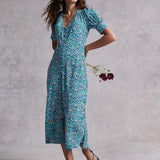 M&S X Ghost Ditsy Floral Button Through Midi Dress