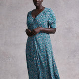 M&S X Ghost Ditsy Floral Button Through Midi Dress