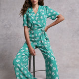 M&S X Ghost Ditsy Floral Wrap Jumpsuit product image
