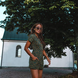 Timeless London Green Floral Tessa Playsuit