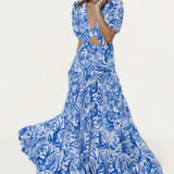 Seven Wonders Blue Floral Kiah Tiered Dress product image