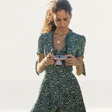 Seven Wonders Emerald Mini Wrap Dress product image