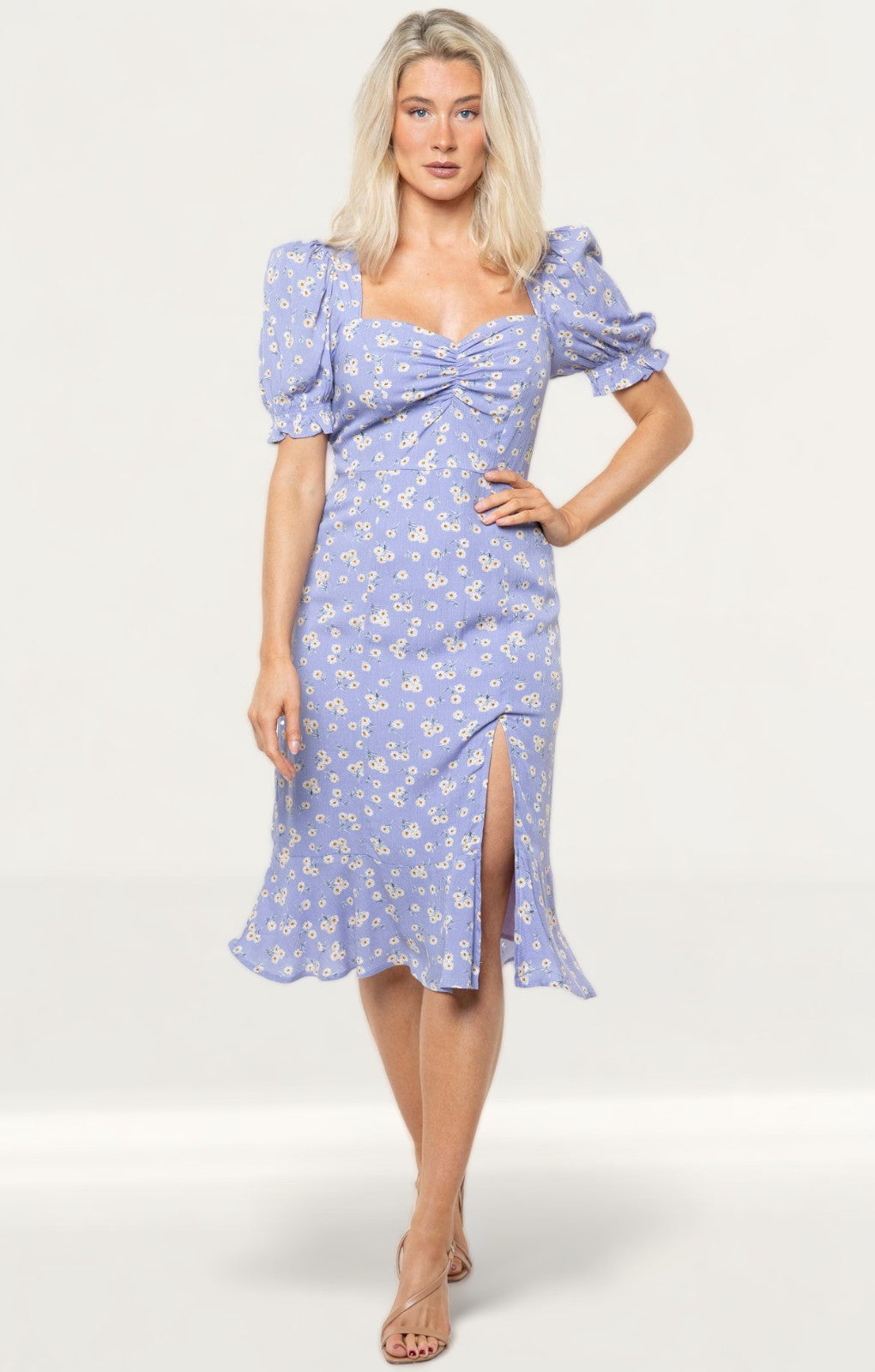 Seven Wonders Lilac Floral Samantha Midi Dress