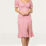 Seven Wonders Pink Floral Samantha Midi Dress product image