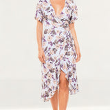 Seven Wonders Purple Floral Maxi Wrap Dress product image