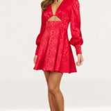 Seven Wonders Red Rosalia Mini Dress