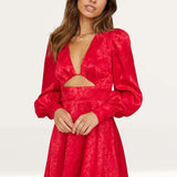 Seven Wonders Red Rosalia Mini Dress