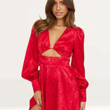 Seven Wonders Red Rosalia Mini Dress