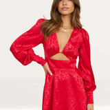 Seven Wonders Red Rosalia Mini Dress
