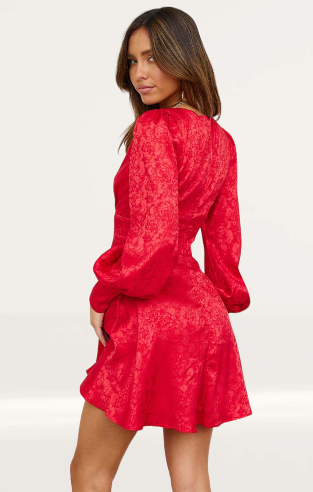 Seven Wonders Red Rosalia Mini Dress