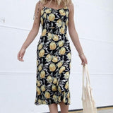 Seven Wonders Limoncello Slip Dress Lemon Print