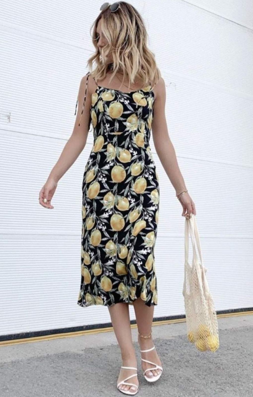 Seven Wonders Limoncello Slip Dress Lemon Print