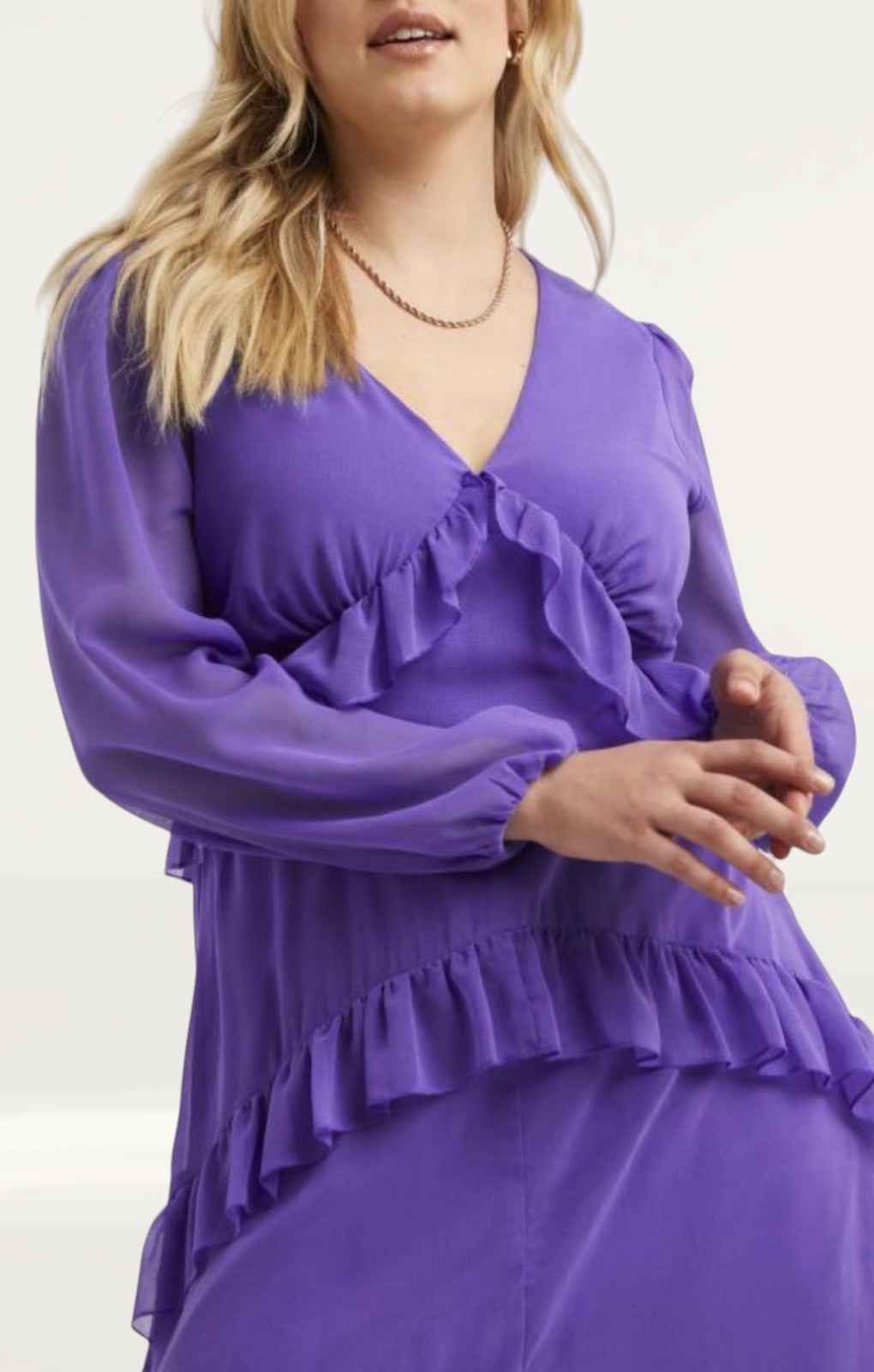 Simply Be Frill Maxi Dress