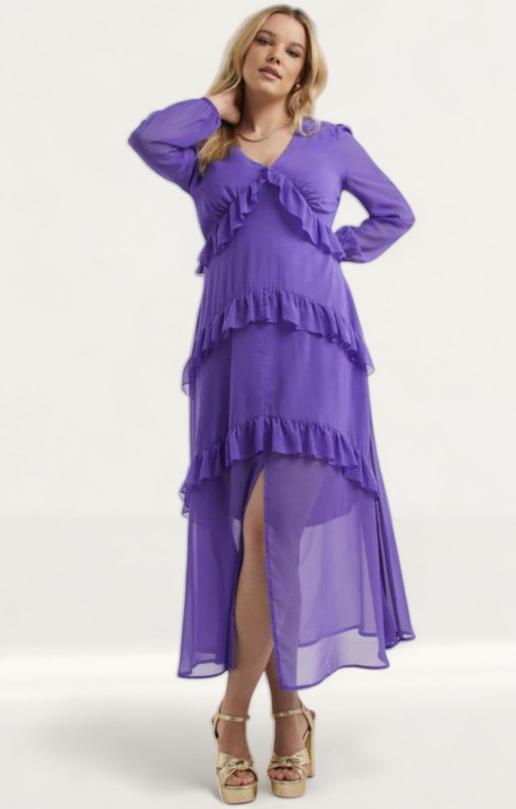 Simply Be Frill Maxi Dress product image