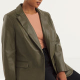 Simply Be Khaki Pu Blazer product image