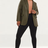 Simply Be Khaki Pu Blazer product image