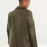 Simply Be Khaki Pu Blazer product image