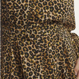 Simply Be Leopard Print Georgette Belted Skater Dress product image