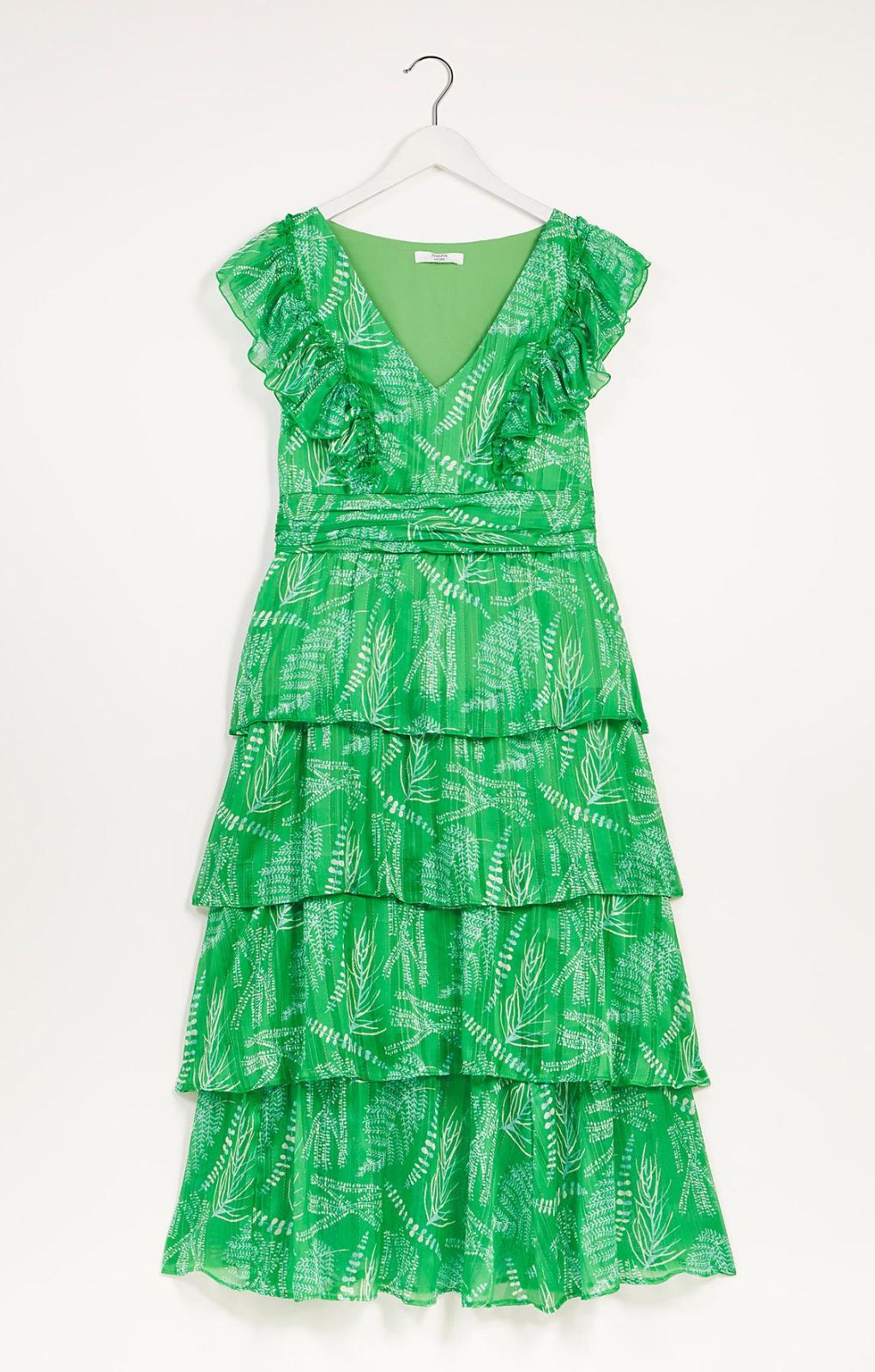 Simply Be Green Print Tiered Dress product image